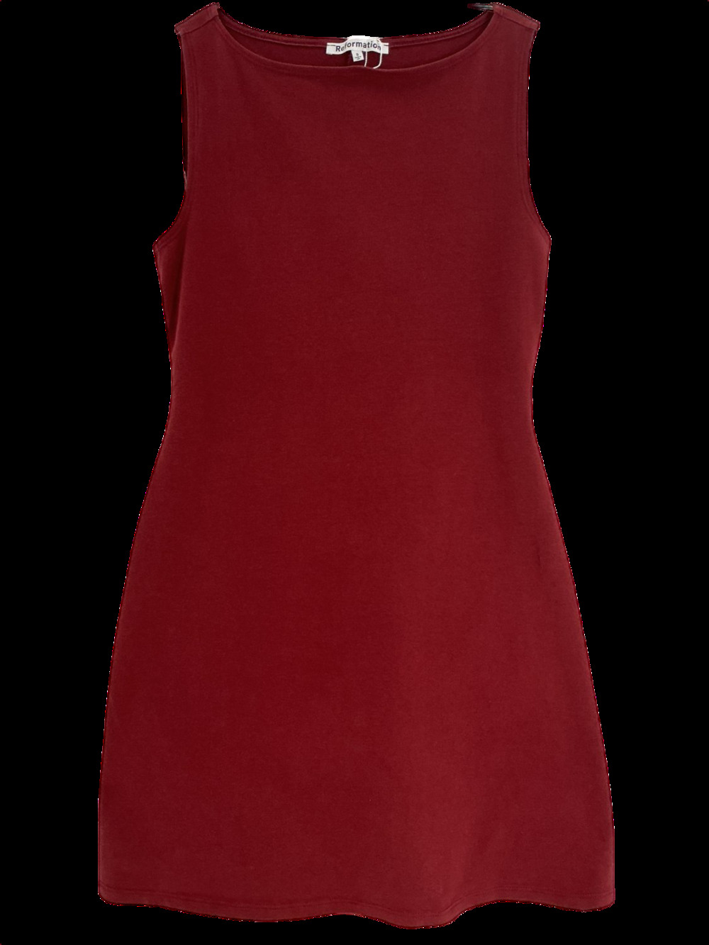 Reformation Knit Burgundy Nataly Dress Size S